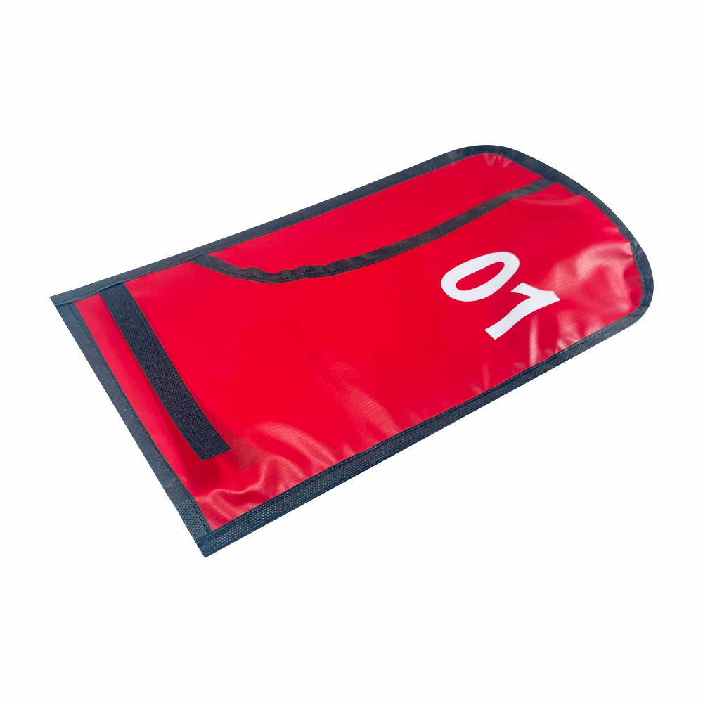 Prisma numerador para moto vermelho