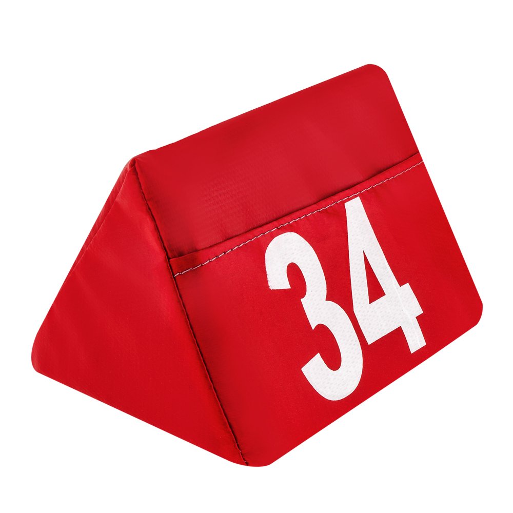 Prisma triângulo vermelho numerado